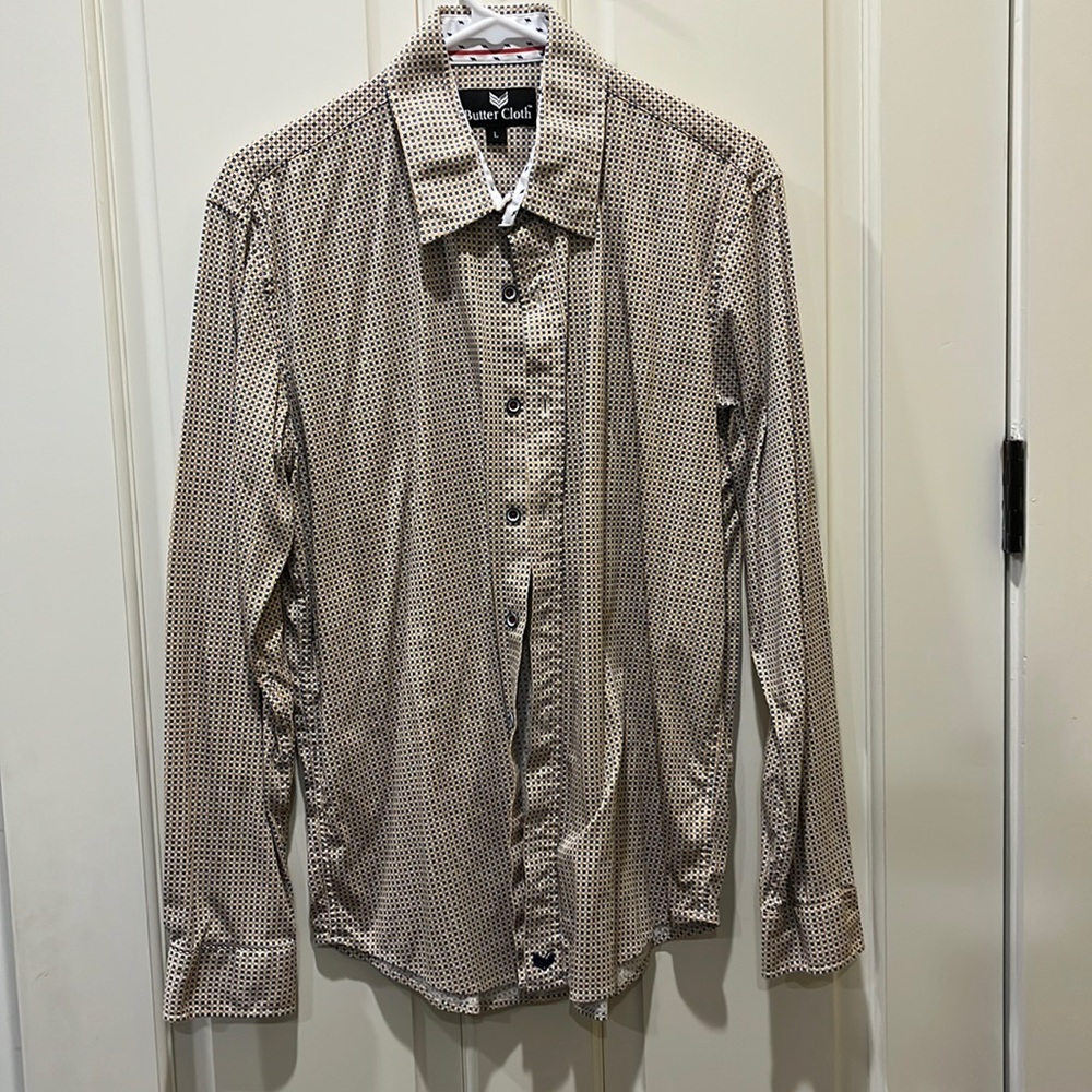 Butter Cloth Men's Large Button Down Shirt